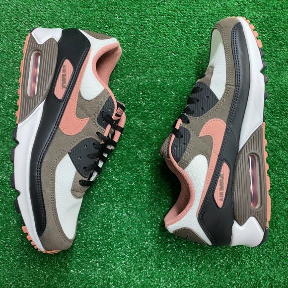 Nike Air Max 90 'Ironstone Red Stardust' Mens Shoes Multi DM0029-105 VNDS Sz 9.5 - Picture 4 of 7